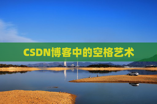 CSDN博客中的空格艺术